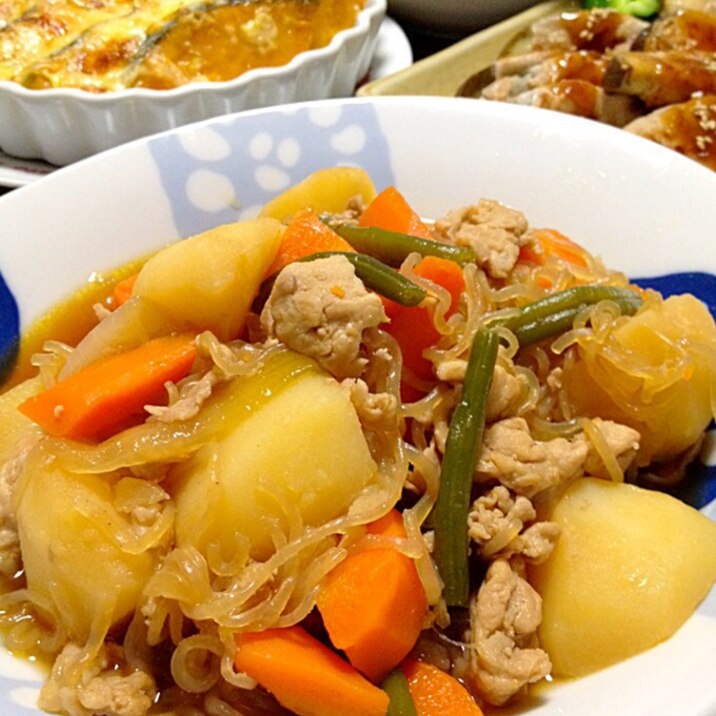 肉じゃがです ウチの定番 ほかほかごはんのお友達 レシピ 作り方 By ゆんゆんゅん 楽天レシピ